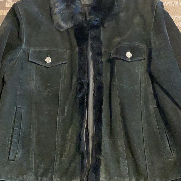 Raffaelo Genuine Leather Women’s Back Jacket Sz M - Picture 7 of 11